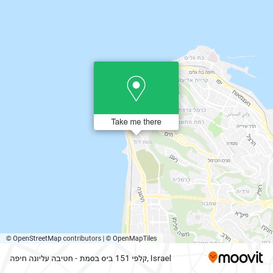 קלפי 151 ביס בסמת - חטיבה עליונה חיפה map
