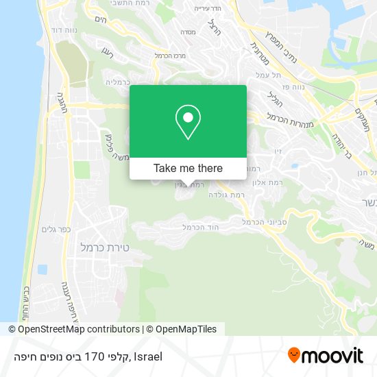 Карта קלפי 170 ביס נופים חיפה