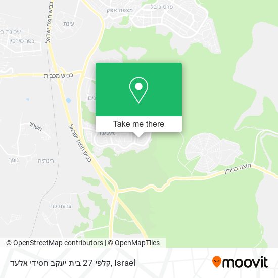 קלפי 27 בית יעקב חסידי אלעד map
