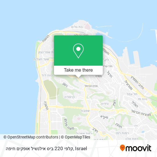 Карта קלפי 220 ביס אילנשיל אופקים חיפה