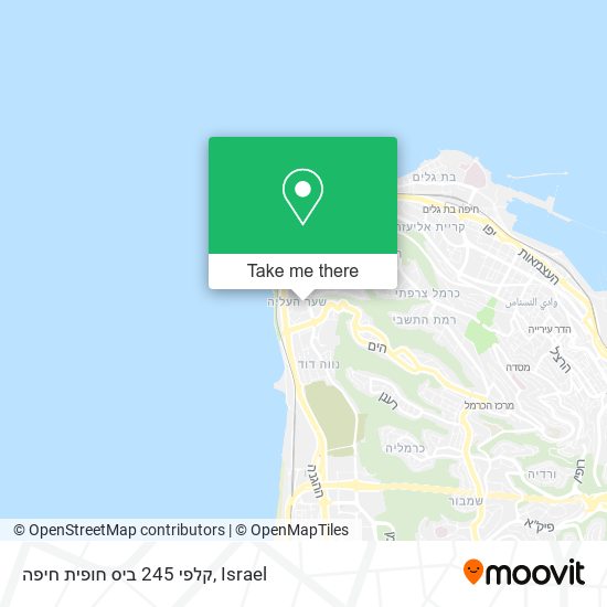 Карта קלפי 245 ביס חופית חיפה