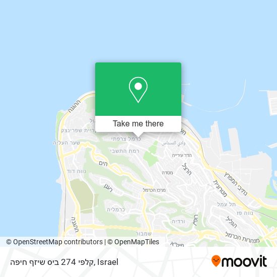 קלפי 274 ביס שיזף חיפה map