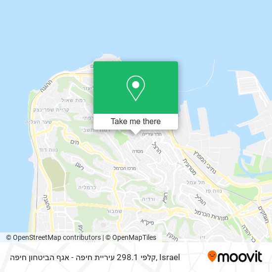 קלפי 298.1 עיריית חיפה - אגף הביטחון חיפה map
