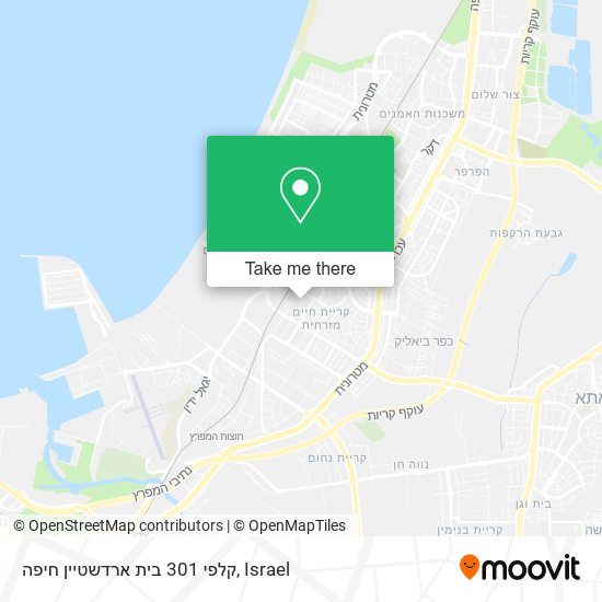 קלפי 301 בית ארדשטיין חיפה map