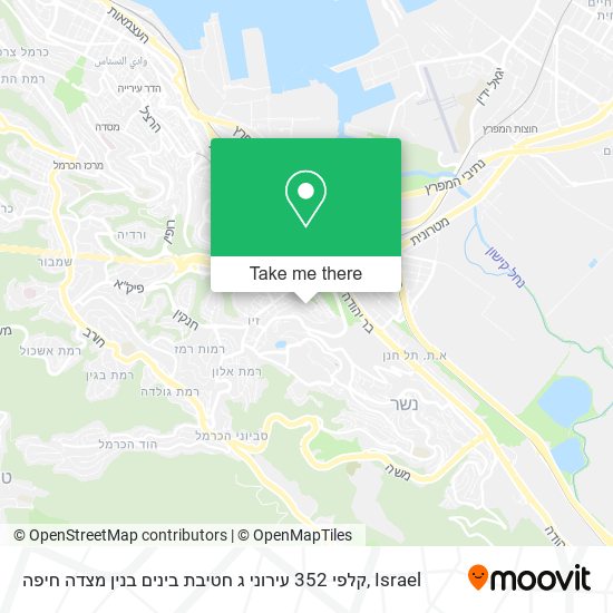 קלפי 352 עירוני ג חטיבת בינים בנין מצדה חיפה map