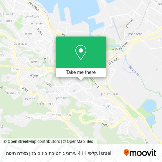 Карта קלפי 411 עירוני ג חטיבת בינים בנין מצדה חיפה