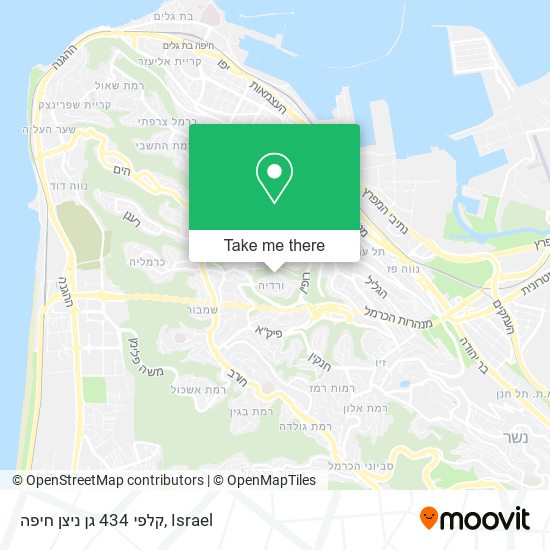 Карта קלפי 434 גן ניצן חיפה