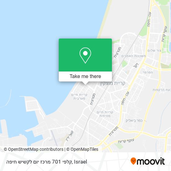 Карта קלפי 701 מרכז יום לקשיש חיפה