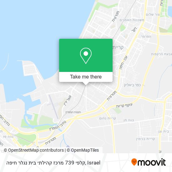 Карта קלפי 739 מרכז קהילתי בית נגלר חיפה