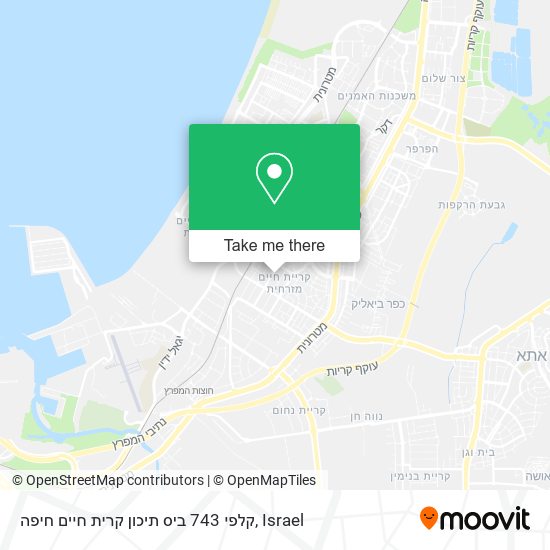 קלפי 743 ביס תיכון קרית חיים חיפה map