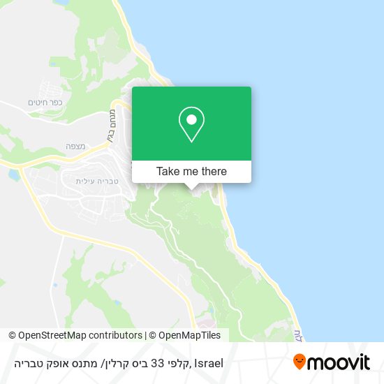 קלפי 33 ביס קרלין/ מתנס אופק טבריה map