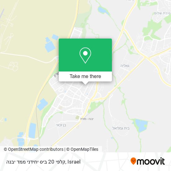 קלפי 20 ביס יחידני ממד יבנה map