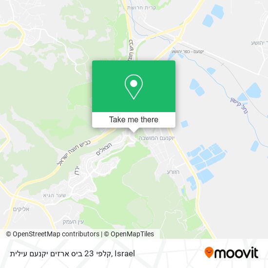 Карта קלפי 23 ביס ארזים יקנעם עילית