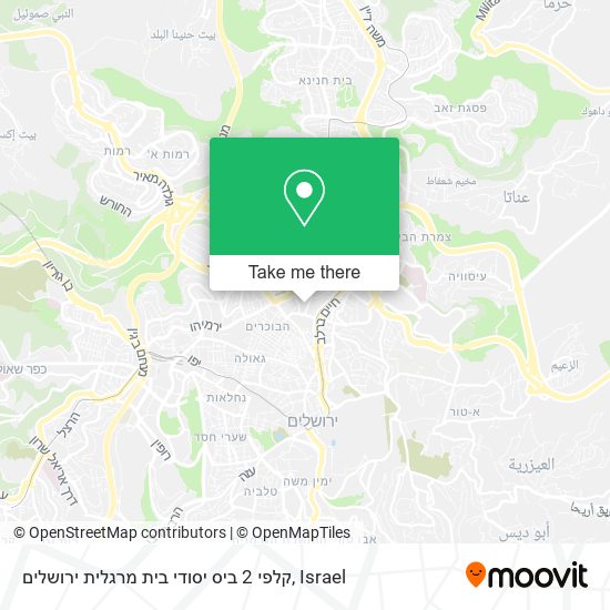 קלפי 2 ביס יסודי בית מרגלית ירושלים map