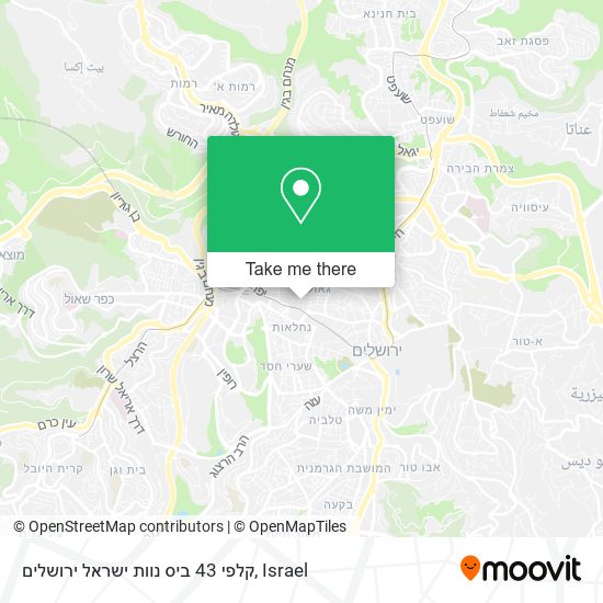 Карта קלפי 43 ביס נוות ישראל ירושלים