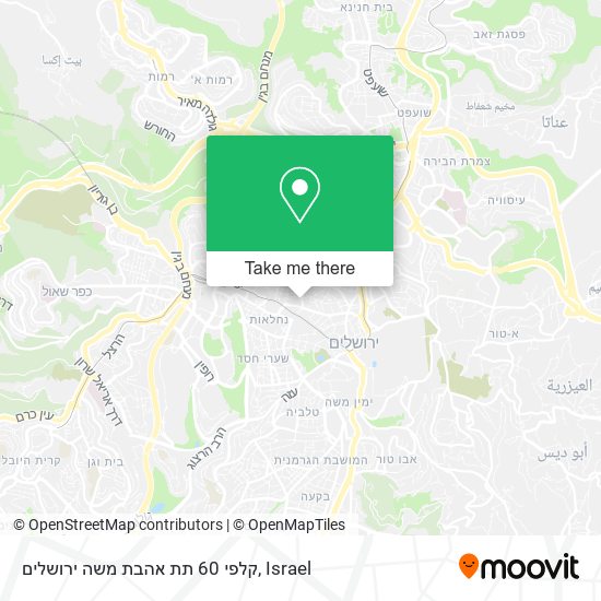 קלפי 60 תת אהבת משה ירושלים map