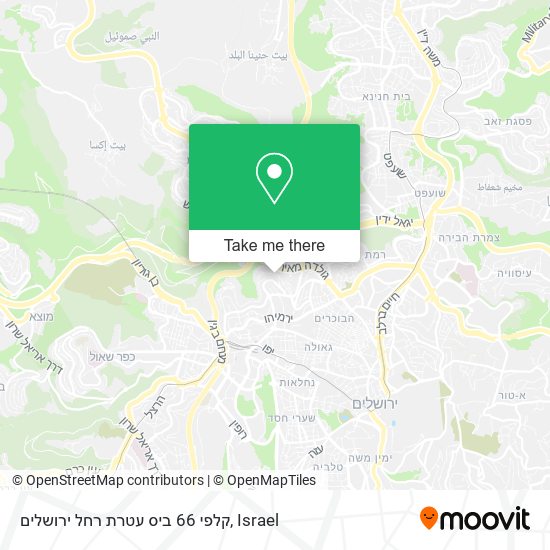 קלפי 66 ביס עטרת רחל ירושלים map