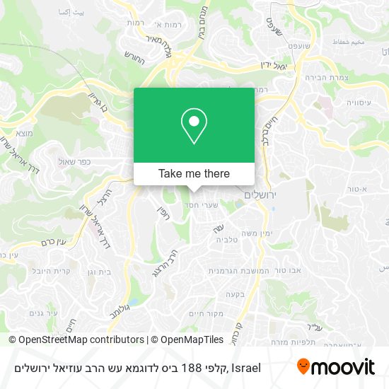 קלפי 188 ביס לדוגמא עש הרב עוזיאל ירושלים map