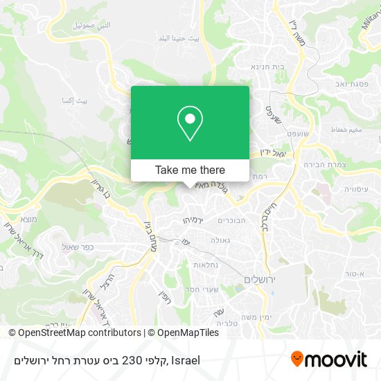 קלפי 230 ביס עטרת רחל ירושלים map