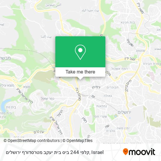 Карта קלפי 244 ביס בית יעקב מטרסדורף ירושלים