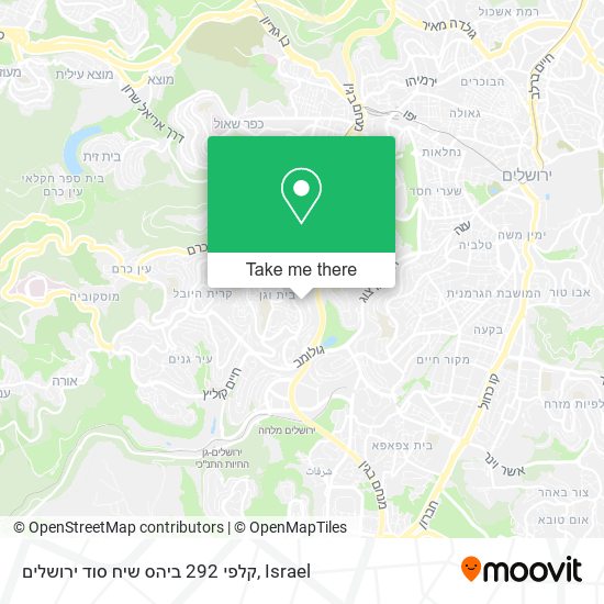 קלפי 292 ביהס שיח סוד ירושלים map