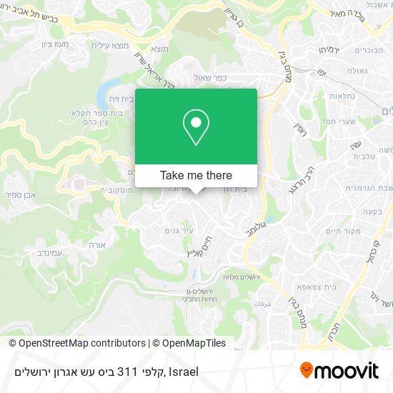 קלפי 311 ביס עש אגרון ירושלים map