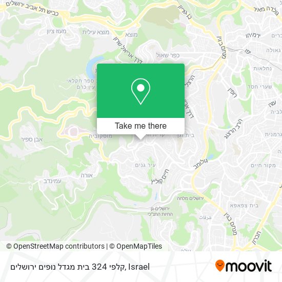 Карта קלפי 324 בית מגדל נופים ירושלים