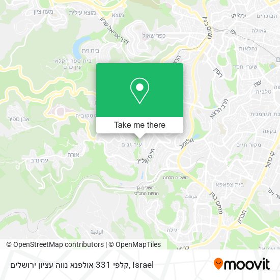 קלפי 331 אולפנא נווה עציון ירושלים map