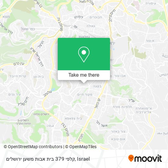 קלפי 379 בית אבות משען ירושלים map