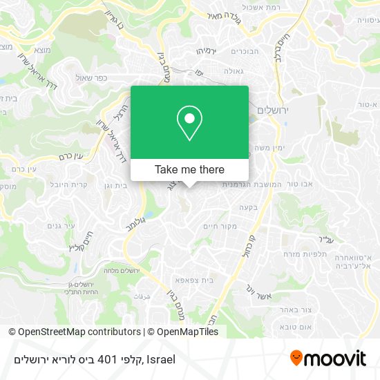 קלפי 401 ביס לוריא ירושלים map