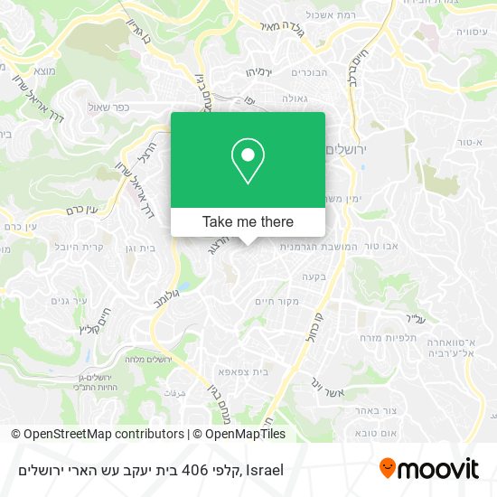 Карта קלפי 406 בית יעקב עש הארי ירושלים