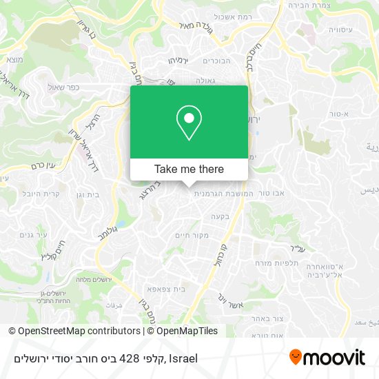 קלפי 428 ביס חורב יסודי ירושלים map