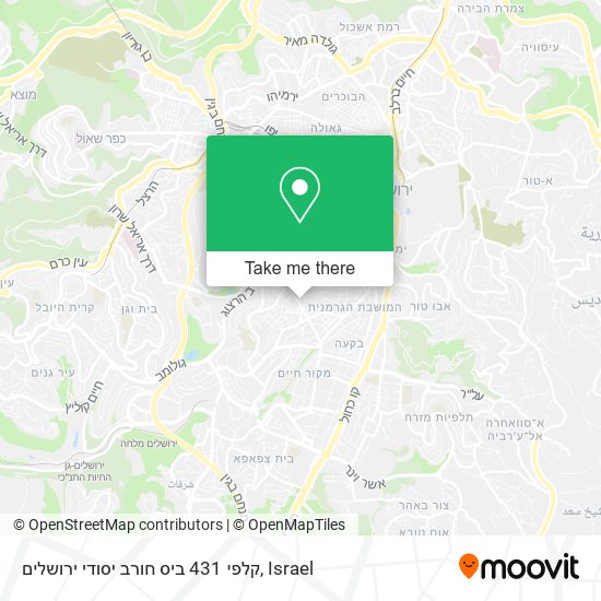 קלפי 431 ביס חורב יסודי ירושלים map
