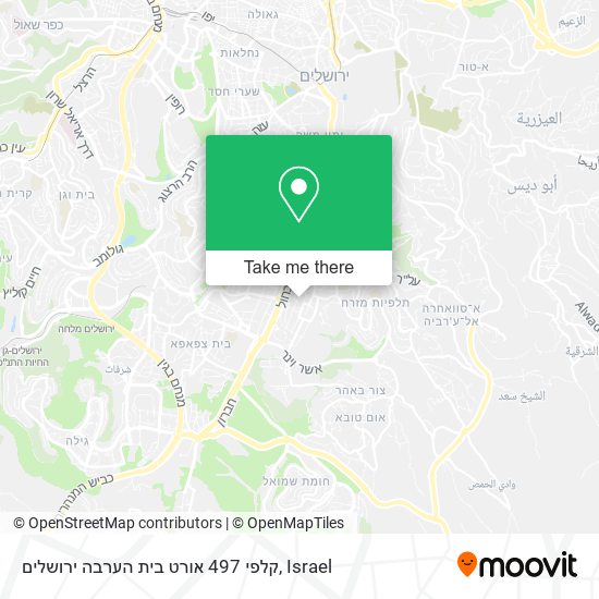 Карта קלפי 497 אורט בית הערבה ירושלים