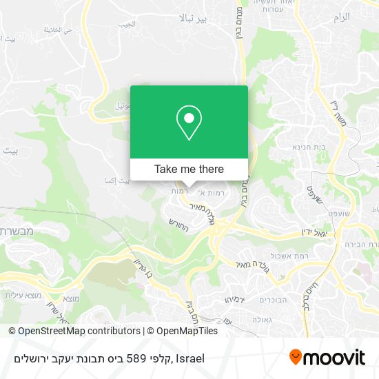 קלפי 589 ביס תבונת יעקב ירושלים map