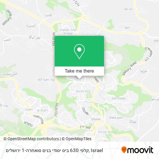 Карта קלפי 630 ביס יסודי בנים סואחרה-1 ירושלים