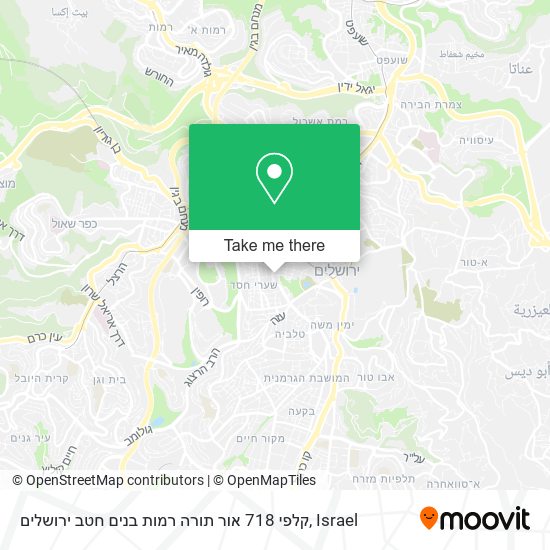 קלפי 718 אור תורה רמות בנים חטב ירושלים map