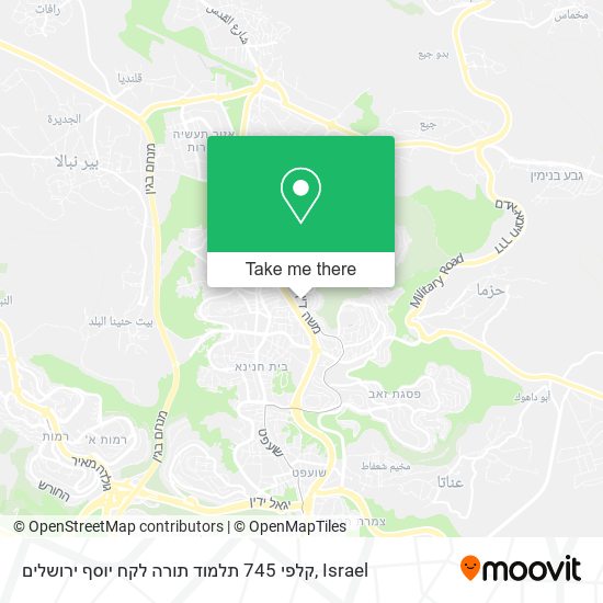 Карта קלפי 745 תלמוד תורה לקח יוסף ירושלים