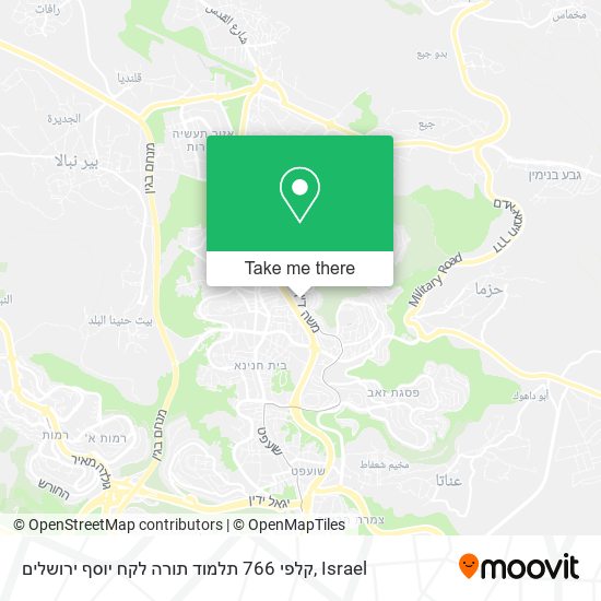 קלפי 766 תלמוד תורה לקח יוסף ירושלים map