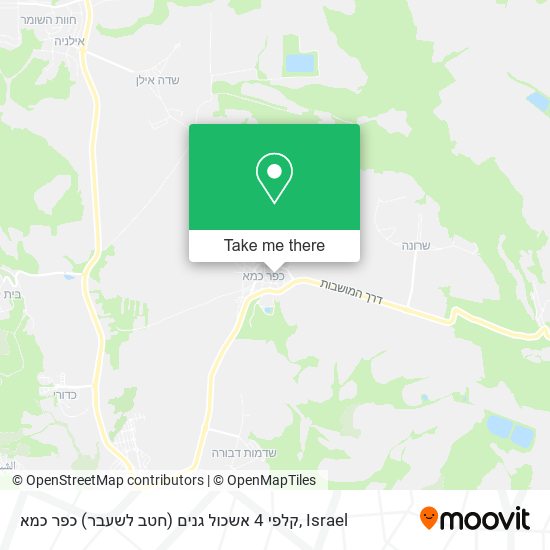 קלפי 4 אשכול גנים (חטב לשעבר) כפר כמא map