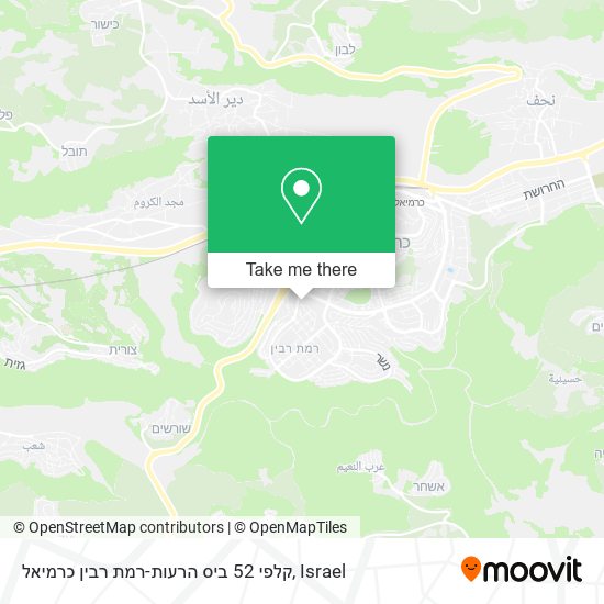 קלפי 52 ביס הרעות-רמת רבין כרמיאל map