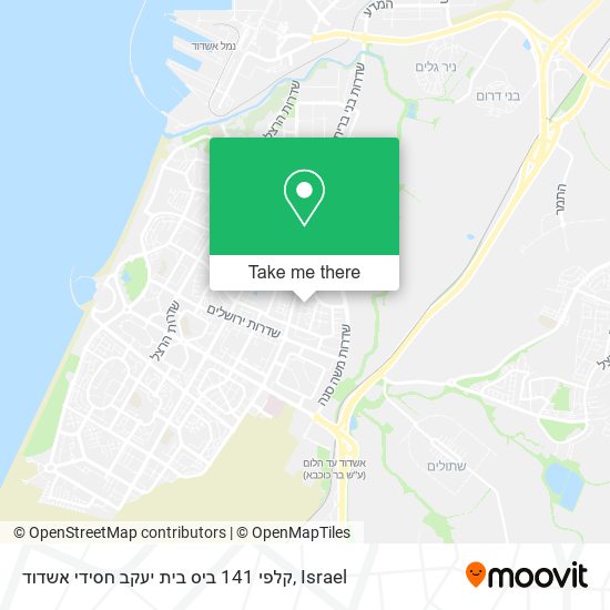 Карта קלפי 141 ביס בית יעקב חסידי אשדוד