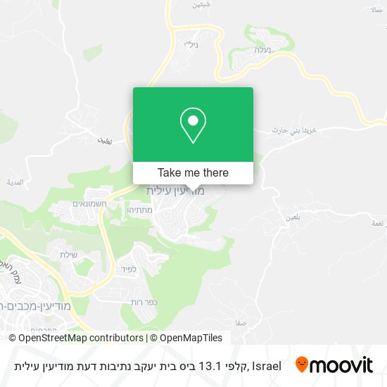 קלפי 13.1 ביס בית יעקב נתיבות דעת מודיעין עילית map