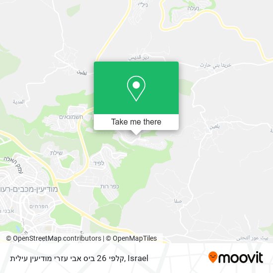 קלפי 26 ביס אבי עזרי מודיעין עילית map