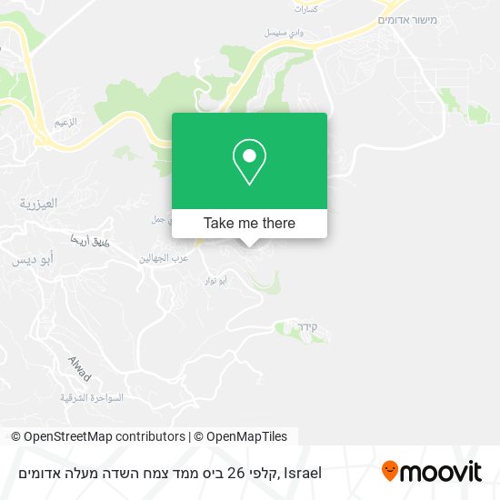 קלפי 26 ביס ממד צמח השדה מעלה אדומים map