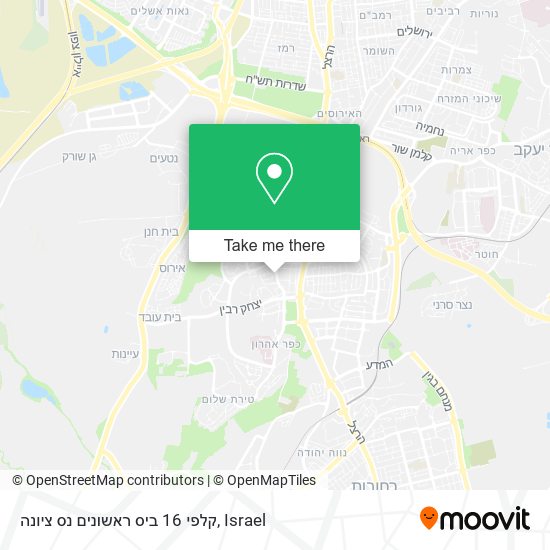 קלפי 16 ביס ראשונים נס ציונה map