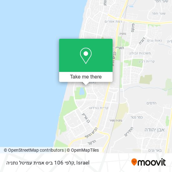 קלפי 106 ביס אמית עמיטל נתניה map