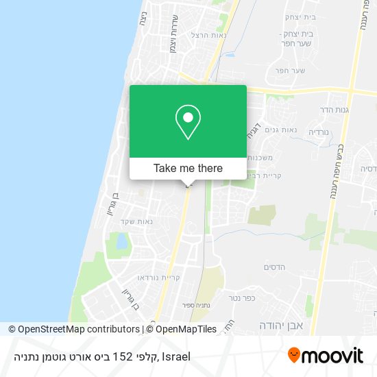 קלפי 152 ביס אורט גוטמן נתניה map