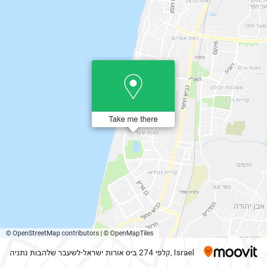 קלפי 274 ביס אורות ישראל-לשעבר שלהבות נתניה map