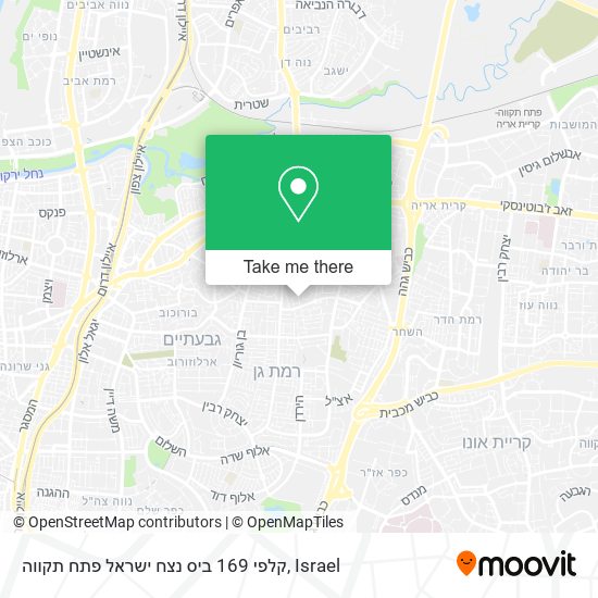 קלפי 169 ביס נצח ישראל פתח תקווה map